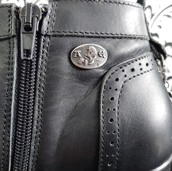 Alchemy England Steelground Heeled Ankle Boots - Picture 4 of 8